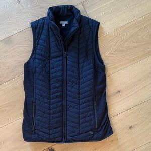 Talbots Dark Blue Quilted Vest